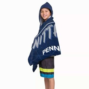 Northwest Penn State Nittany Lions Kids Hooded Beach Bath Towel Blue Poncho